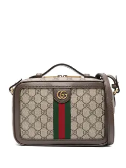Gucci: Бежевая сумка через плечо  Ophidia