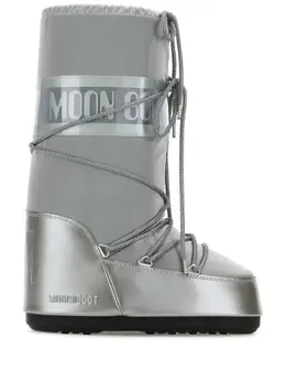 Moon Boot: Серебристые ботинки 