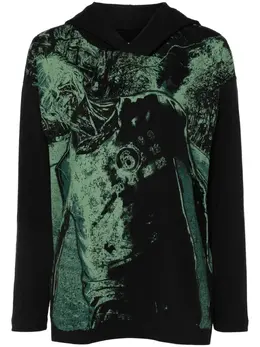 MM6 Maison Margiela: Чёрная толстовка 