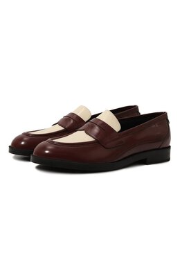Bally: Бордовые лоферы 