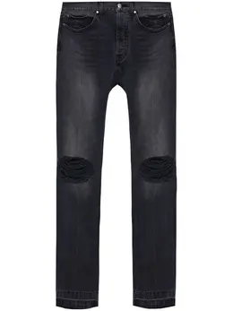 RHUDE: Рваные джинсы 