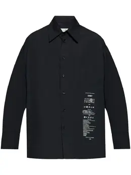 MM6 Maison Margiela: Чёрная рубашка 