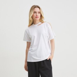 Mm6 Maison Margiela: Белая футболка 