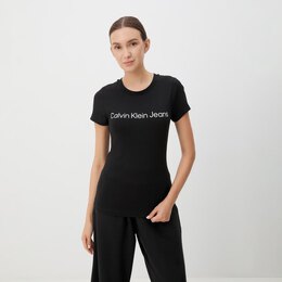 Calvin Klein Jeans: Чёрная футболка 
