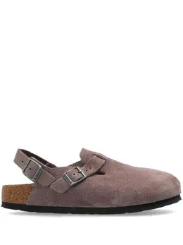 Birkenstock: Фиолетовые сабо 