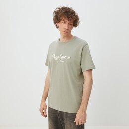Pepe Jeans: Зелёная футболка 