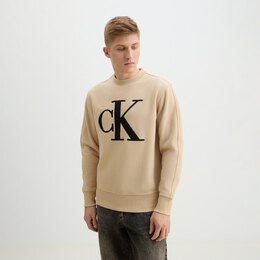 Calvin Klein Jeans: Бежевая толстовка 