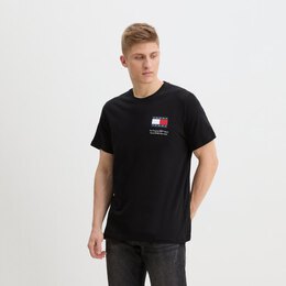 Tommy Jeans: Чёрная футболка 