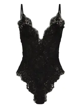 Dolce & Gabbana: Чёрный боди 