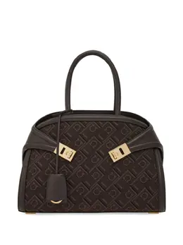 Ferragamo: Коричневая сумка 