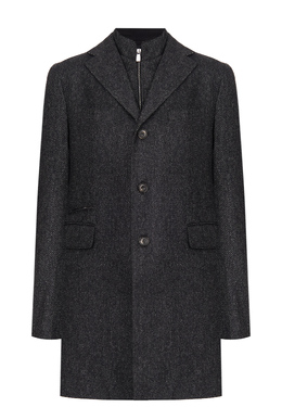 CORNELIANI: Серое пальто 
