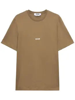 MSGM: Коричневая футболка 