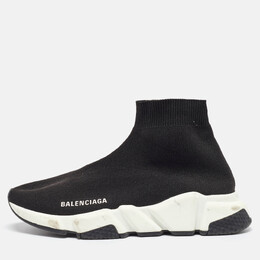 Balenciaga: Чёрные мокасины  Speed Trainer