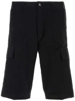 Carhartt WIP: Чёрные шорты 