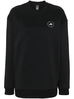 adidas by Stella McCartney: Чёрный свитшот 