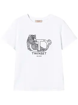 TWINSET: Белая футболка 