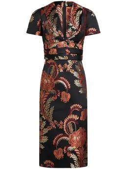 ETRO: Жаккардовое платье 