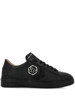 Philipp Plein: Чёрные кроссовки  Hexagon