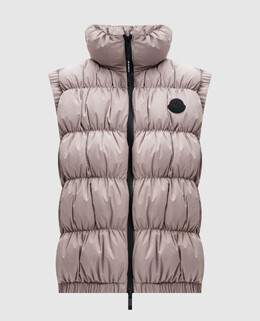 Moncler: Розовый жилет 