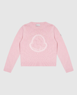 Moncler ENFANT: Рожеві светри 