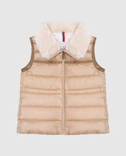 Moncler ENFANT: Бежеві жилети 