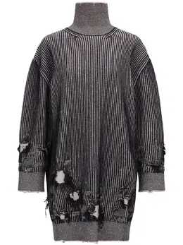 MM6 Maison Margiela: Рваный свитер 