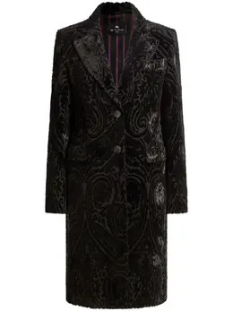ETRO: Бархатное пальто 