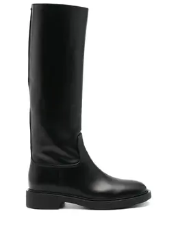 Gianvito Rossi: Чёрные ботинки 