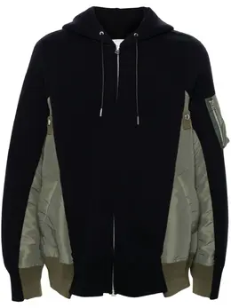 sacai: Синяя толстовка 