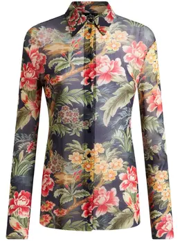 ETRO: Рубашка из фатина 