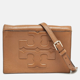 Tory Burch: Коричневая сумка через плечо 