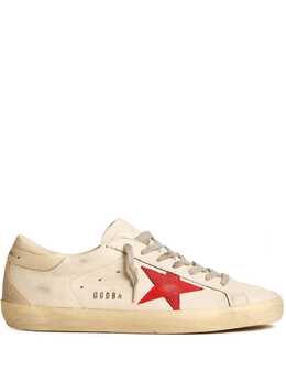 Golden Goose: Бежевые кроссовки  Super Star