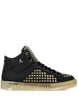 Philipp Plein: Чёрные кроссовки 