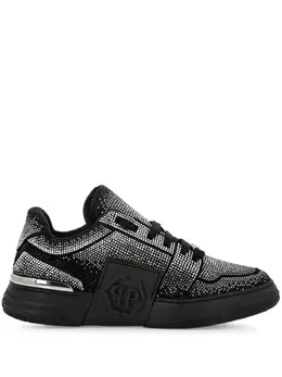 Philipp Plein: Чёрные кроссовки  Hexagon