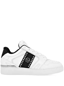 Philipp Plein: Белые кроссовки 