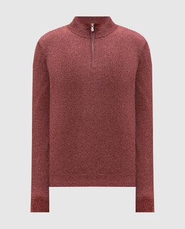 Brunello Cucinelli: Бордовый свитер 