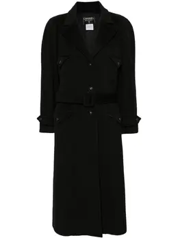 CHANEL Pre-Owned: Однобортное пальто 