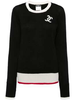CHANEL Pre-Owned: Чёрный свитер 