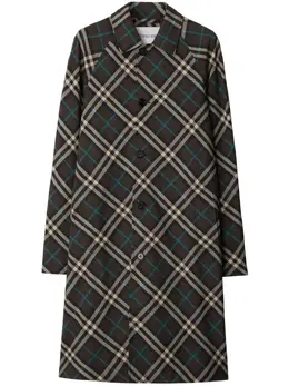 Burberry: Коричневый плащ 