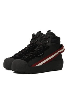 Bally: Чёрные ботинки 
