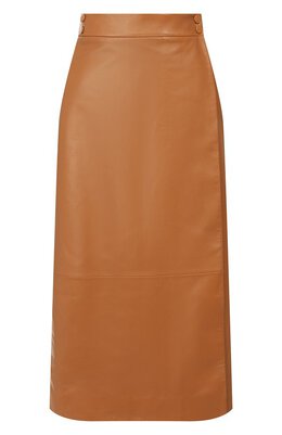 Loro Piana: Кожаная юбка 