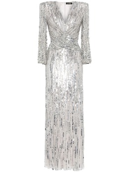 Jenny Packham: Серебристое платье 