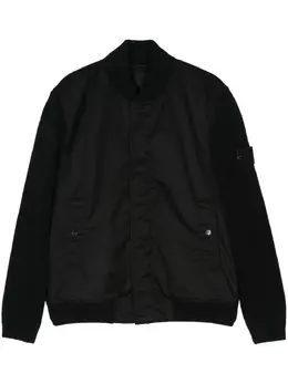 Stone Island: Чёрная куртка  Compass