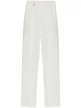 Jacquemus: Белые брюки 