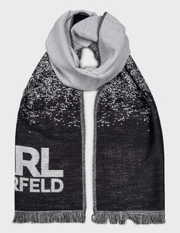 KARL LAGERFELD: Серый шарф 
