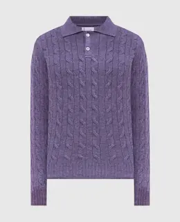 Brunello Cucinelli: Фиолетовый свитер 
