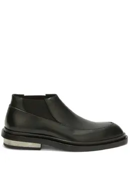 Jil Sander: Чёрные ботинки 