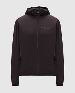 Moncler Grenoble: Коричневая куртка 