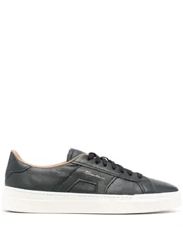 Santoni: Голубые кроссовки 
