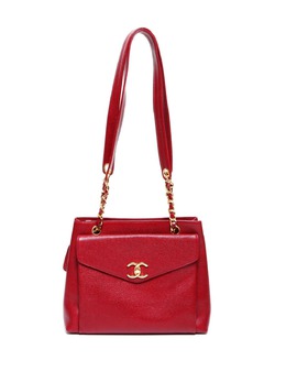 CHANEL Pre-Owned: Красная сумка-шоппер 